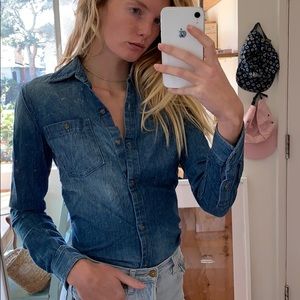 AG jean button down shirt.